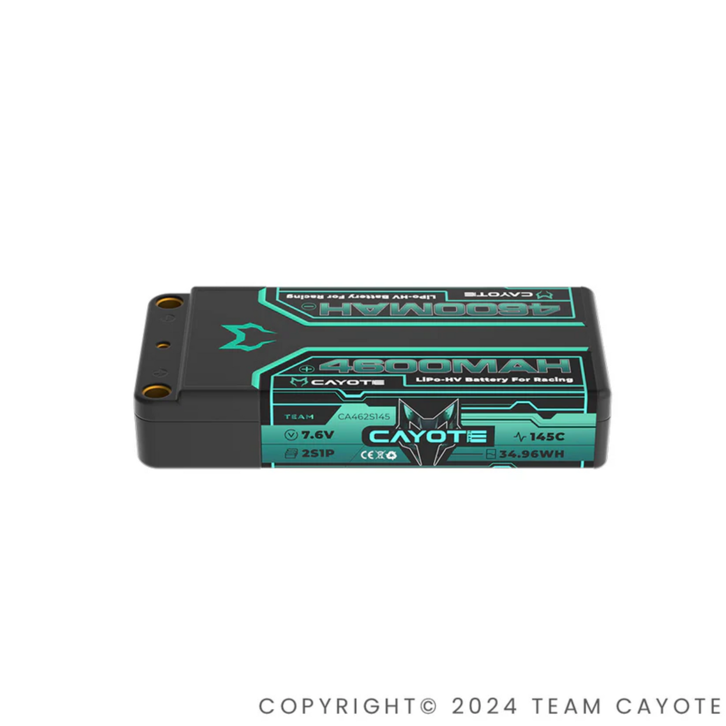 CAYOTE Racing 4600mAh 2S Shorty LiPo-batteri 7,6V 145C