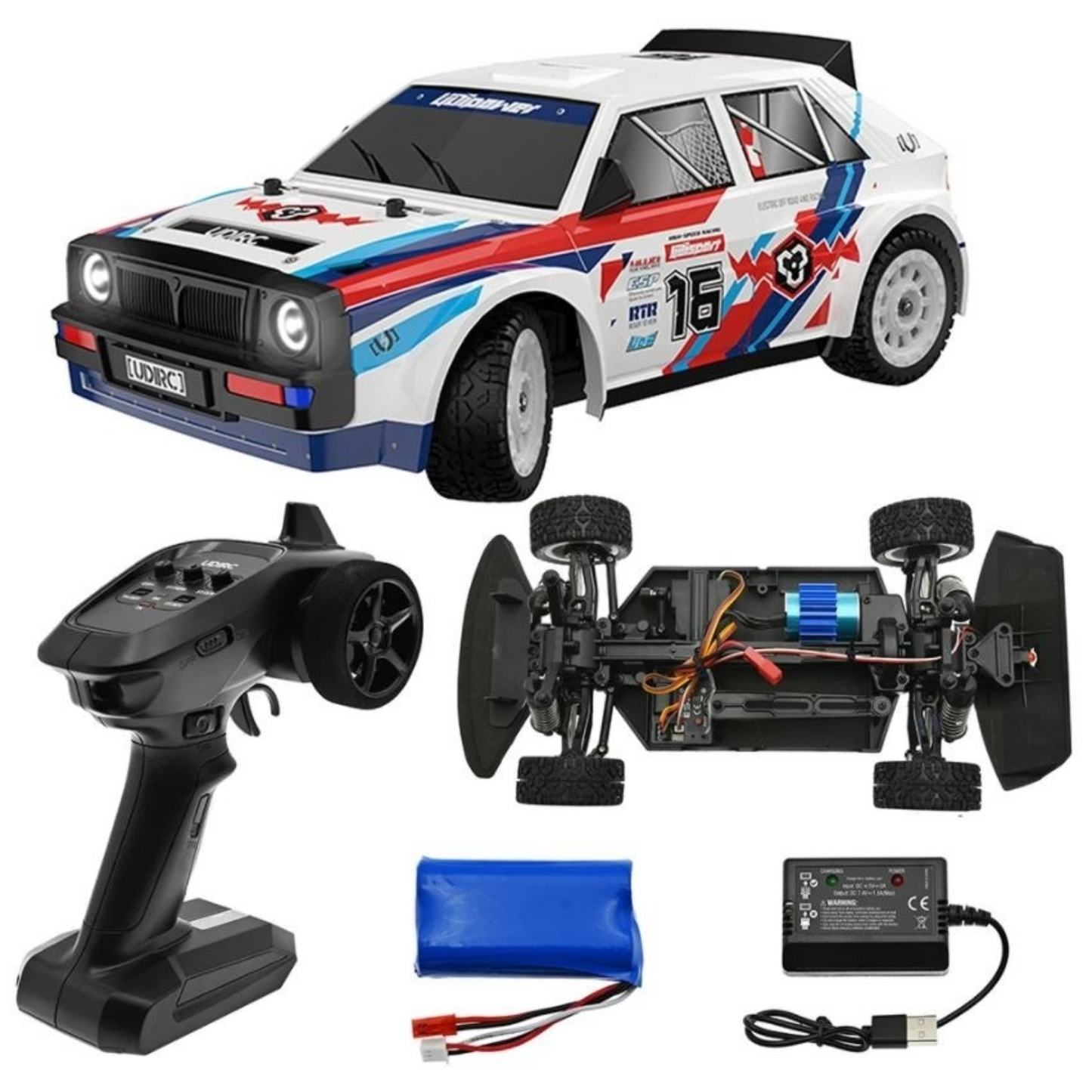 UDI Rally Speed/Drift - Gyro 4WD 1:16 Brushless