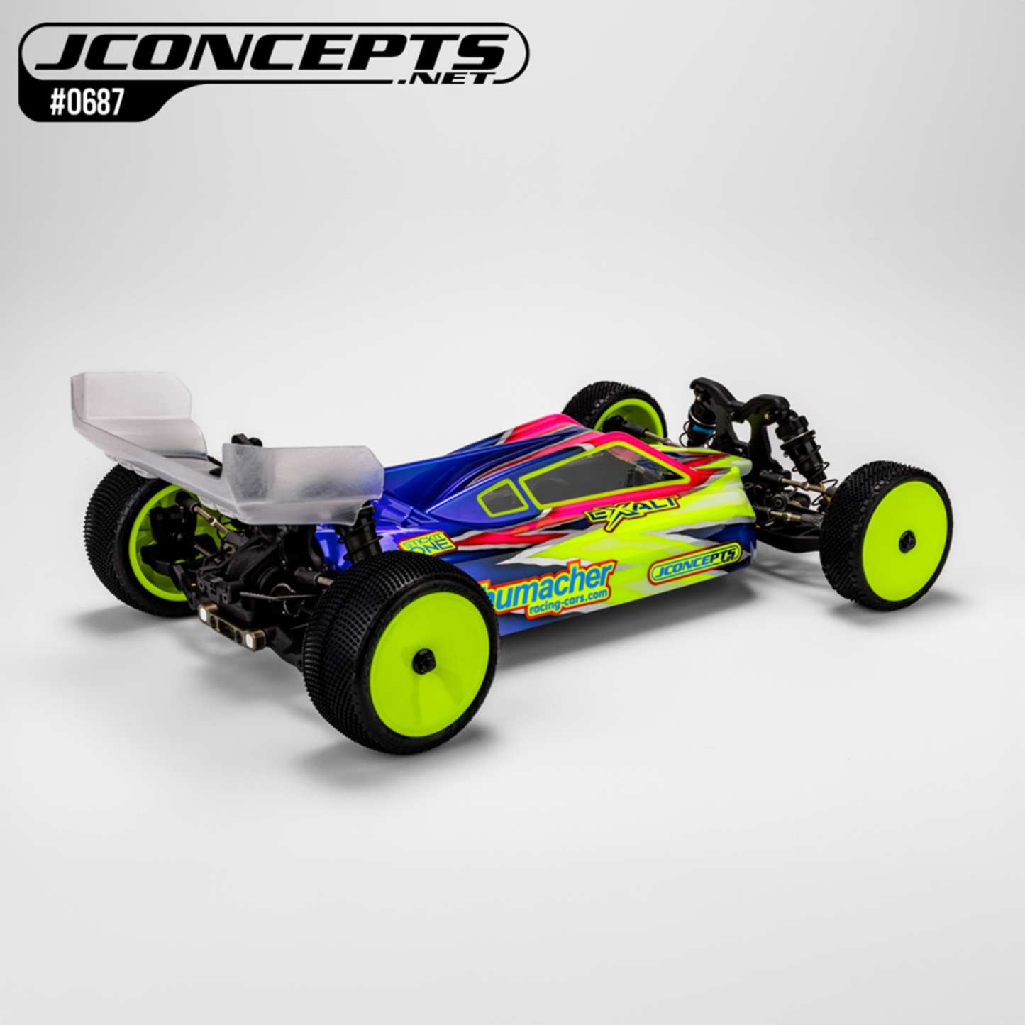 JConcepts P2 - CAT PB Body w/ Carpet / Turf / Dirt Wing - LW
