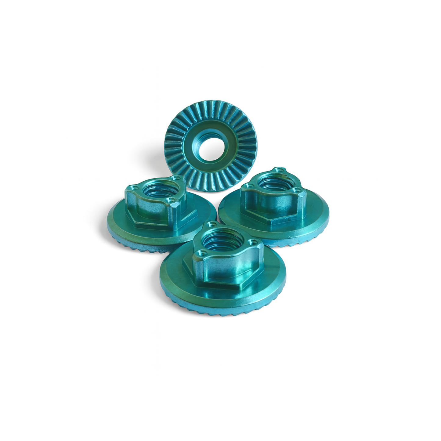 MR33 Aluminum Large Serrated Wheel Nut 4,0mm - Cayote (4)