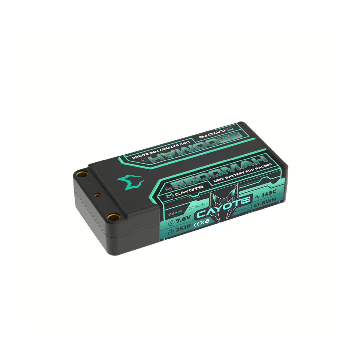 CAYOTE Racing 5500mAh 2S Shorty LiPo Battery 7,6V 145C 203g