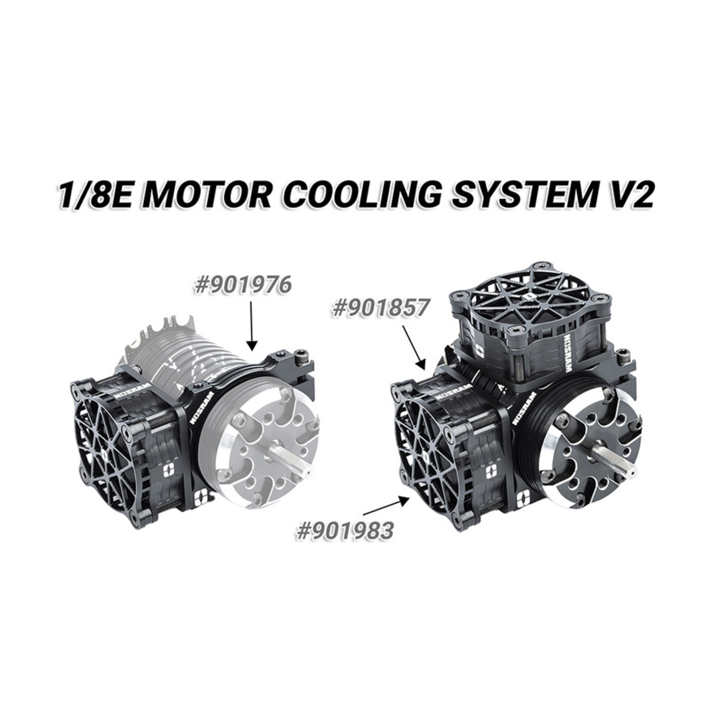 NOSRAM Aluminium Fan Mount V2 40mm