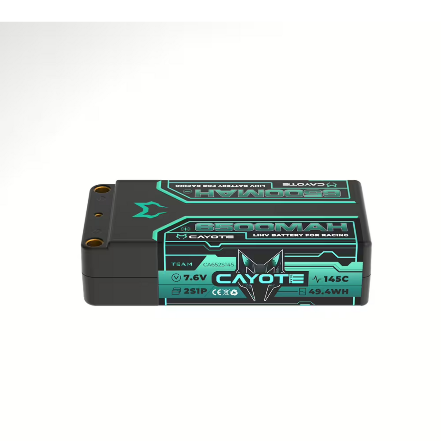 CAYOTE Racing 6500mAh 2S Shorty LiPo Battery 7,6V 145C