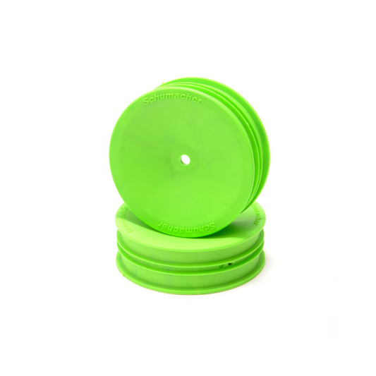 Schumacher Wheel 2WD Front Slim - Green (2pcs)