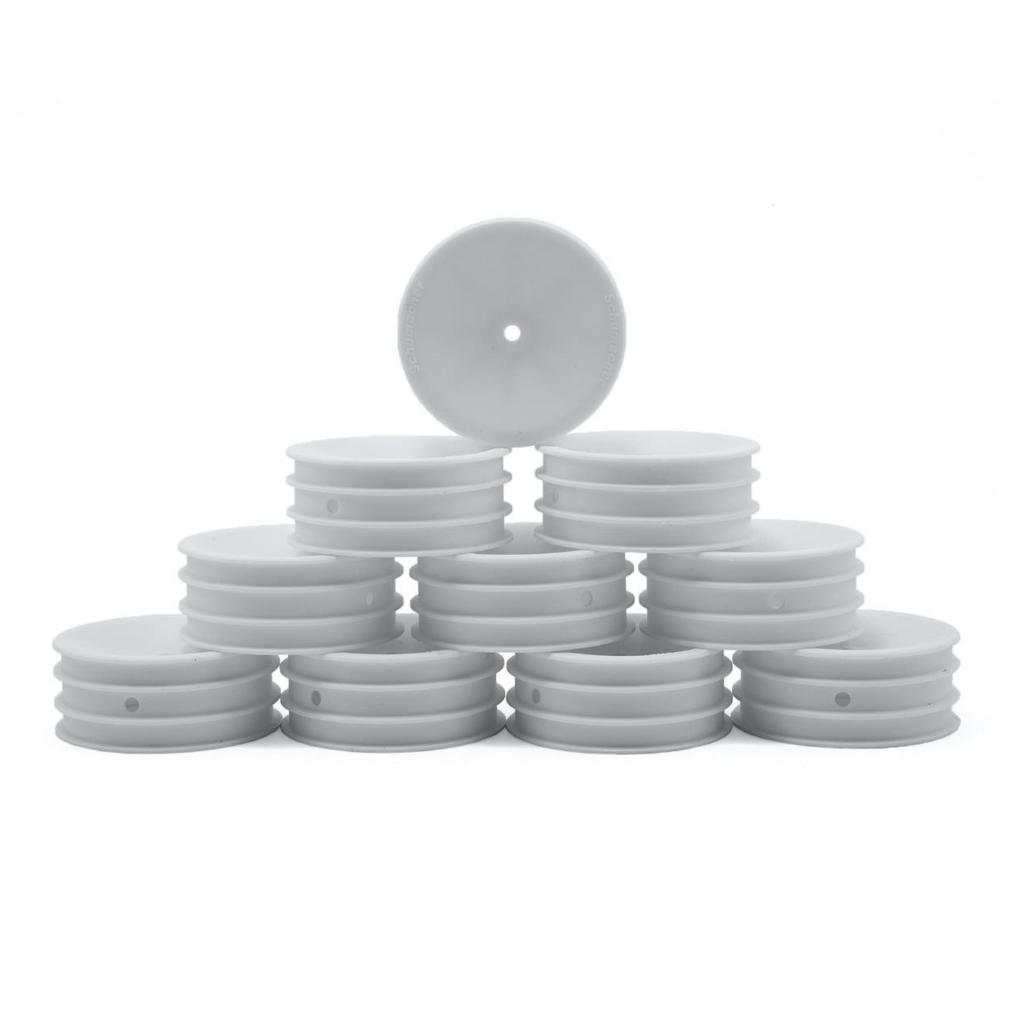Schumacher Wheel 2WD Front Medium  - White (10pcs)