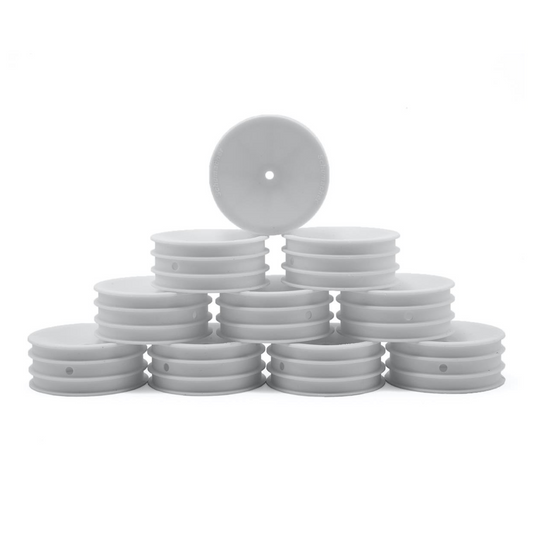 Schumacher Wheel 2WD Front Medium  - White (10pcs)