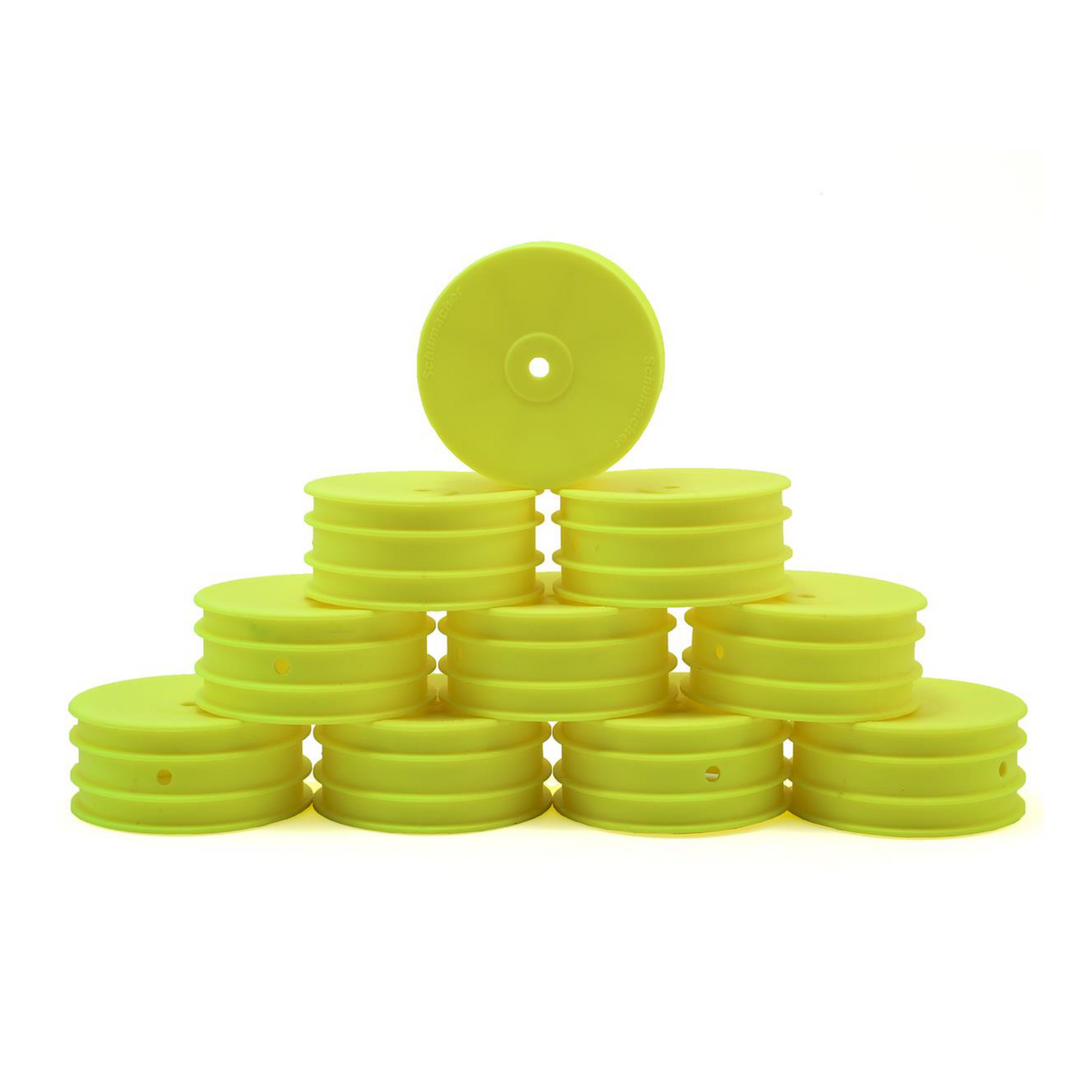 Schumacher Wheel 4WD Front - Yellow (10pcs)