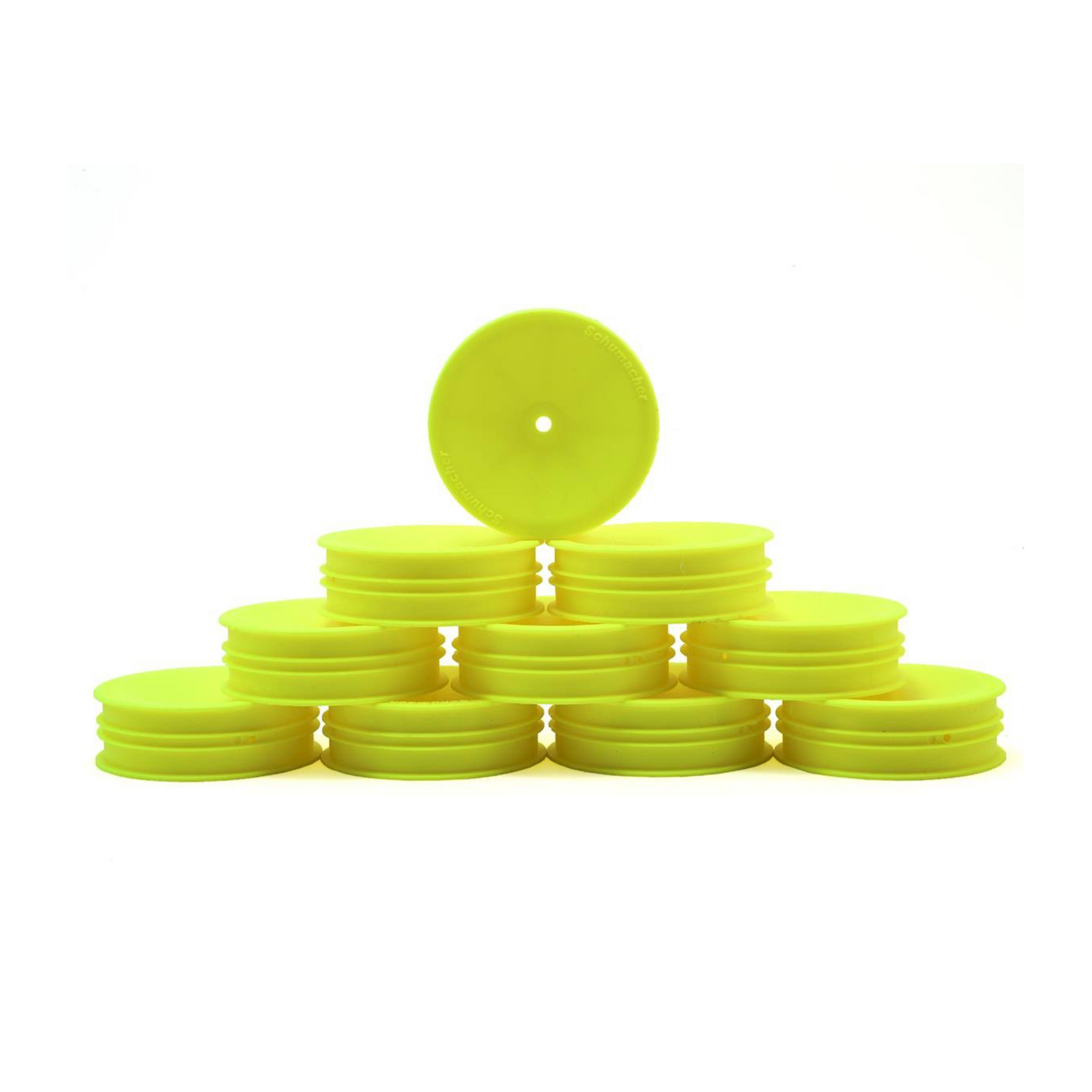 Schumacher Wheel 2WD Front Slim - Yellow (10pcs)