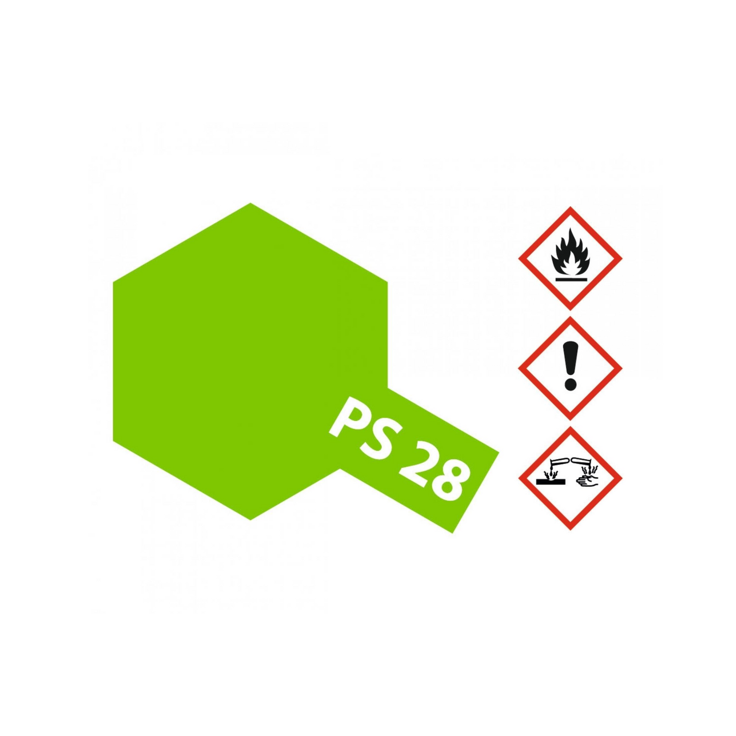 PS-28 Flourescent Green Polycarbonate 100ml