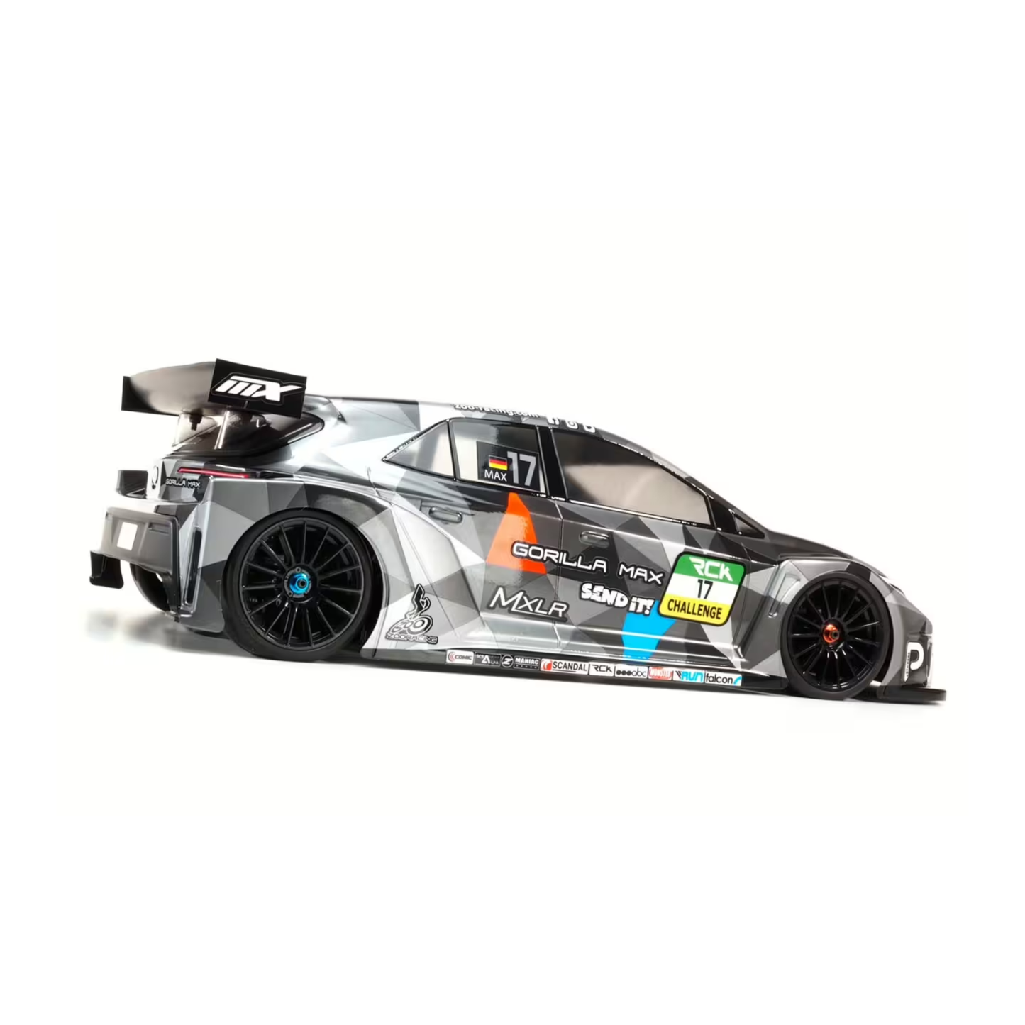 ZooRacing Gorilla MAX 1:10 FWD Car 190mm Body (clear) 0,7mm - REGULAR