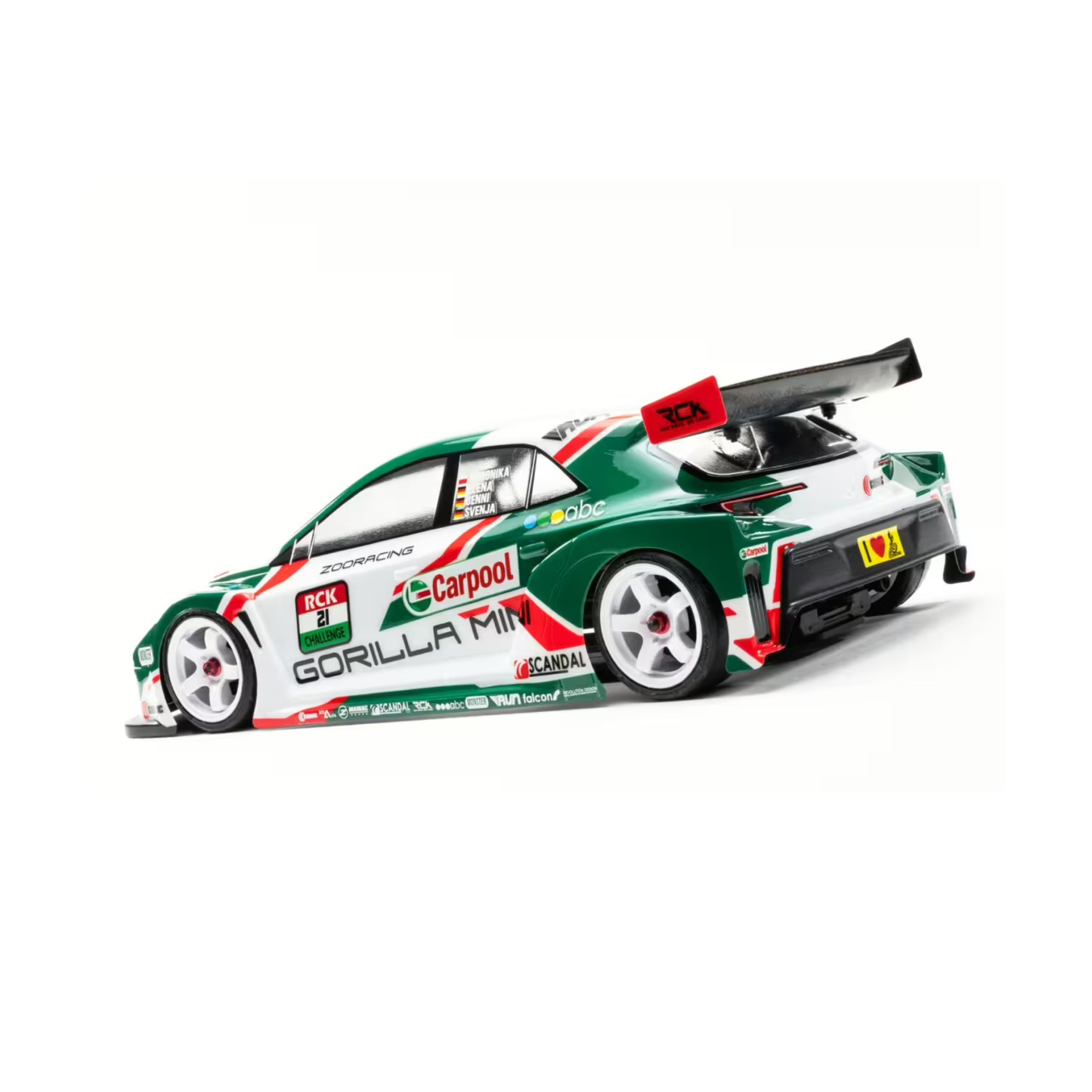 ZooRacing Gorilla MINI 1:10 M-Chassis Body (clear) WB210/WB225 0,7mm - REGULAR