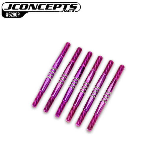 JConcepts RC10B7 Fin Titanium Turnbuckle Set - Purple