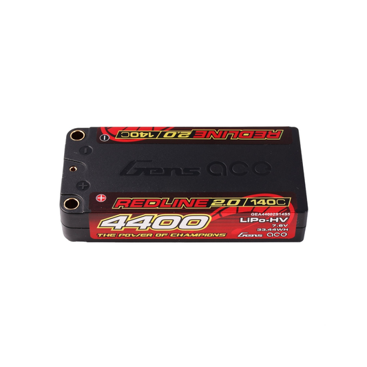 Gens Ace Redline 2.0 HV - 2s LiPo Shorty 4400mAh - 140C