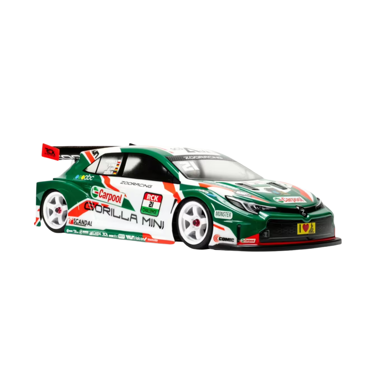 ZooRacing Gorilla MINI 1:10 M-Chassis Body (clear) WB210/WB225 0,7mm - REGULAR