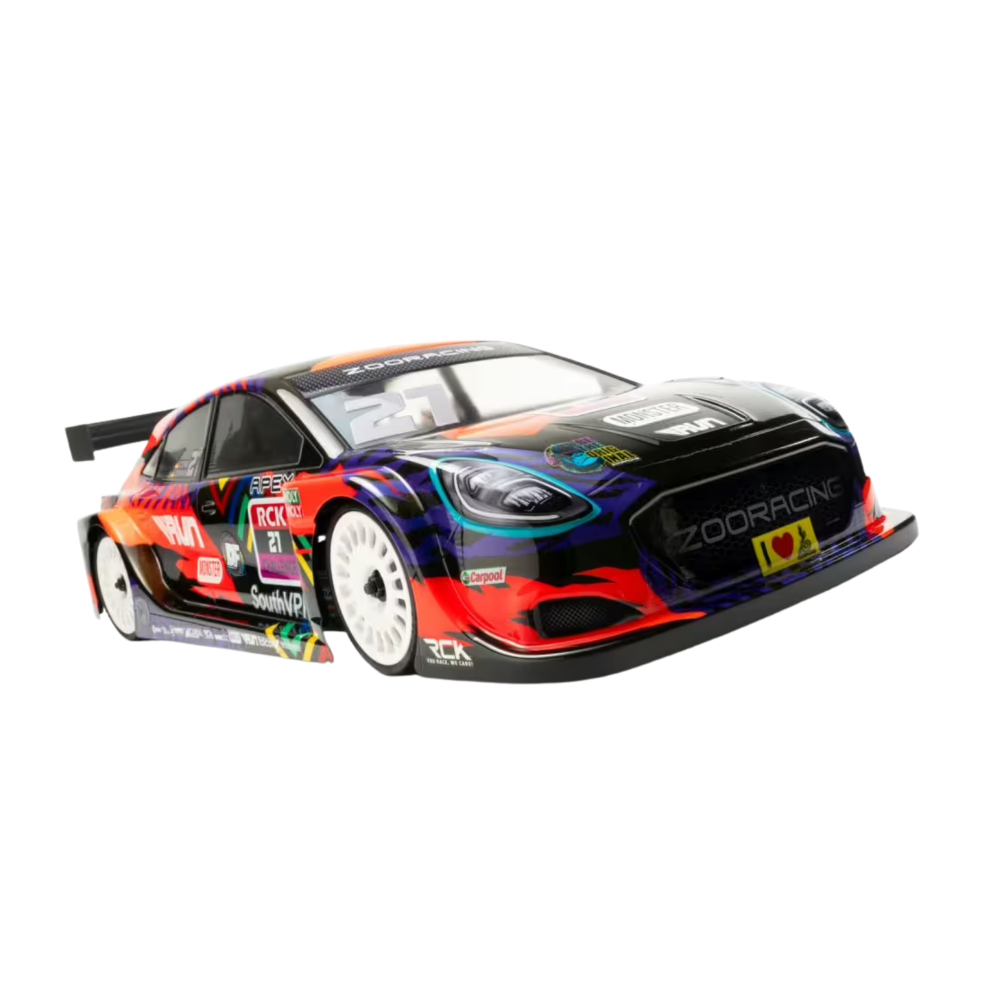 ZooRacing APEX 1:10 FWD Car 190mm Body (clear) 0,7mm - REGULAR