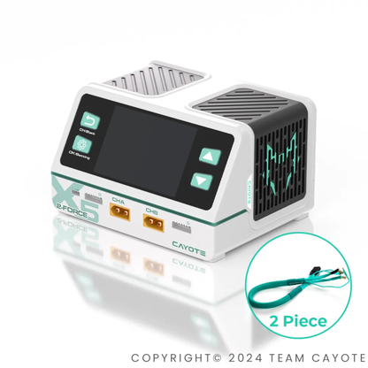 CAYOTE 2-Force X5 Charger (EU Version) incl. 2 XT90 Charging Leads