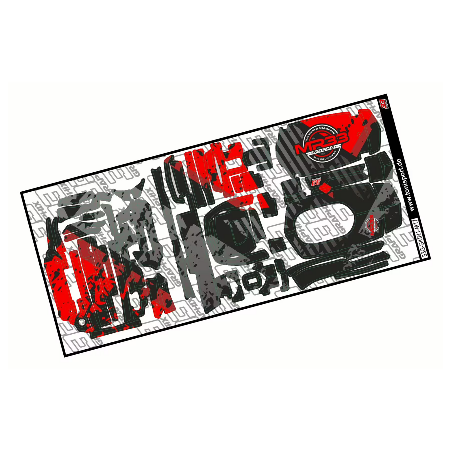 MR33 Sanwa M17 Skin Sticker Sheet by 33Graphix