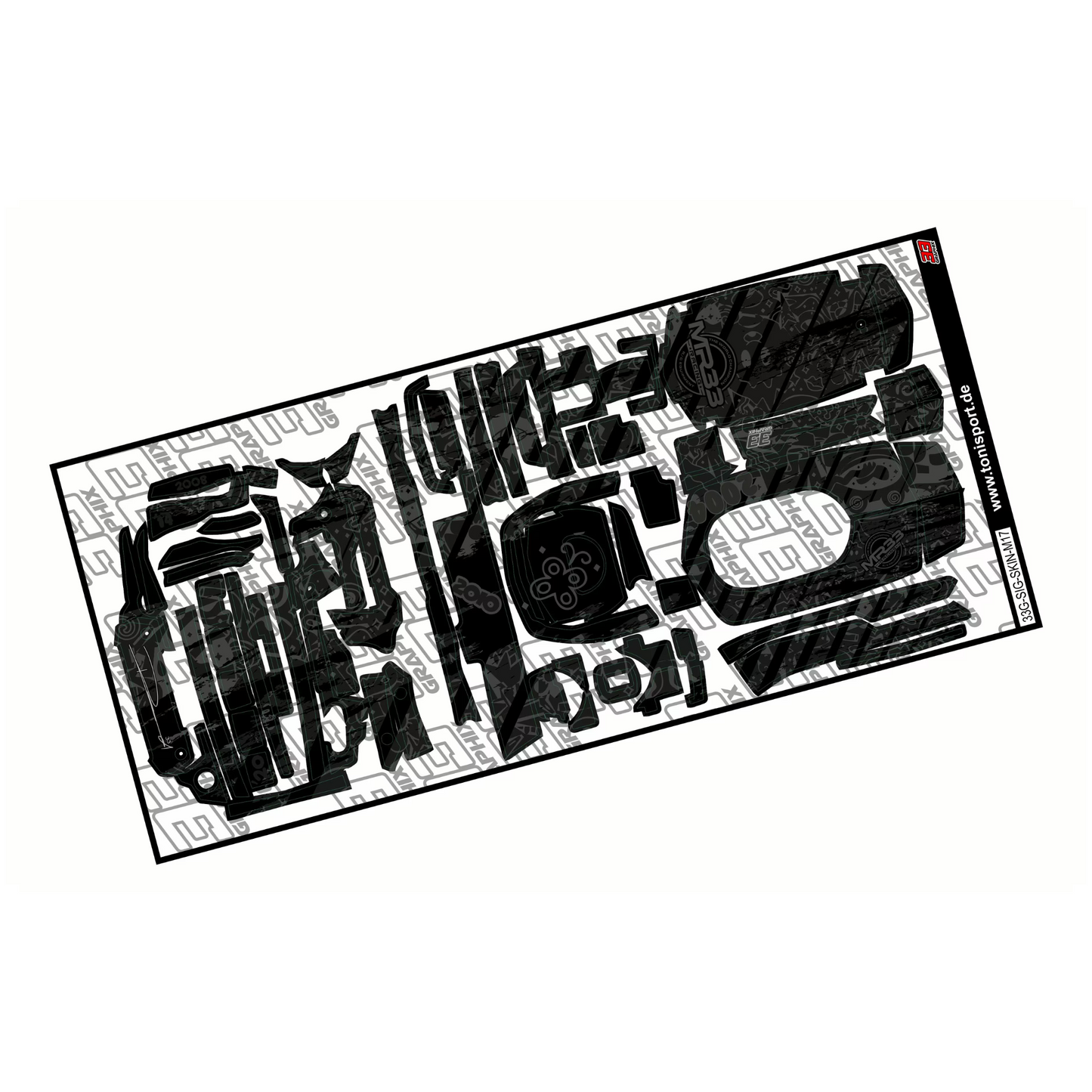 MR33 SIGNATURE Sanwa M17 Skin Sticker Sheet by 33Graphix