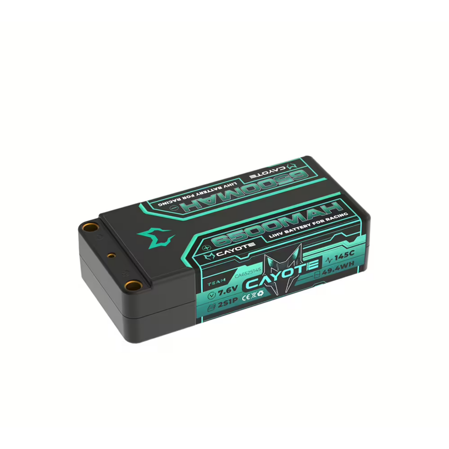 CAYOTE Racing 6500mAh 2S Shorty LiPo Battery 7,6V 145C