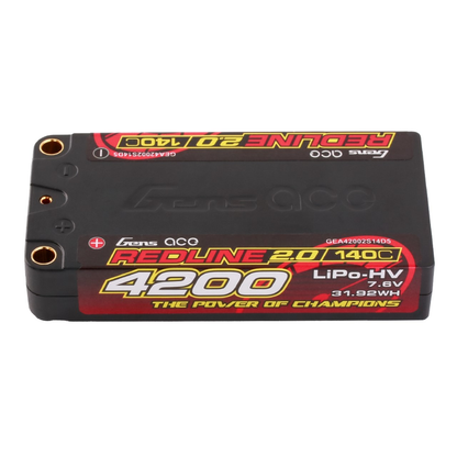 2s 4200mAh -140C - Gens Ace Redline HV Shorty