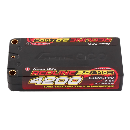 2s 4200mAh -140C - Gens Ace Redline HV Shorty